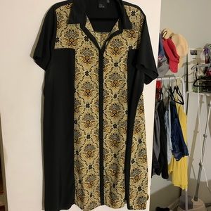 ASOS Curve silk shift dress